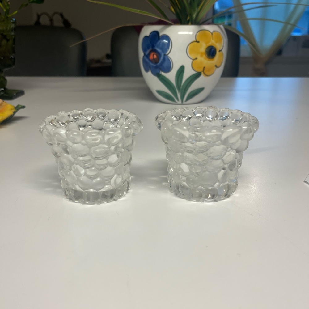 VTG Partylite Tiny Bubble Votive Holders